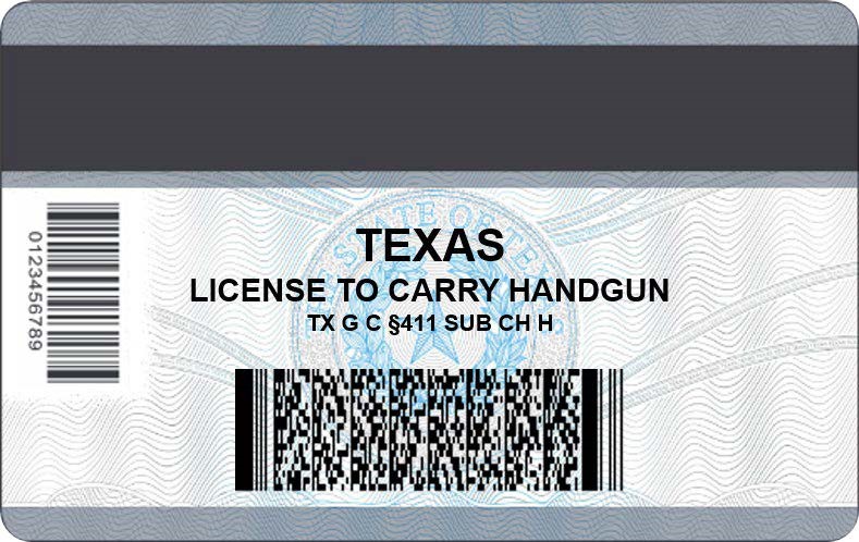 Texas License To Carry Handgun Cards Now Issued With 2D Barcode ...